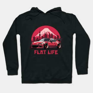 Subaru BRZ Car Art - Widebody Modified Japanese Drift Car Hoodie